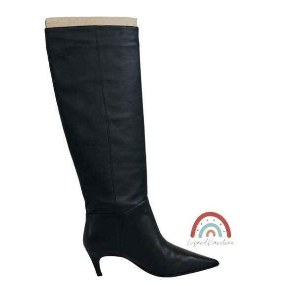 New! J. Crew New Stevie Knee High Pull On Boots in Leather - Picture 4 of 16